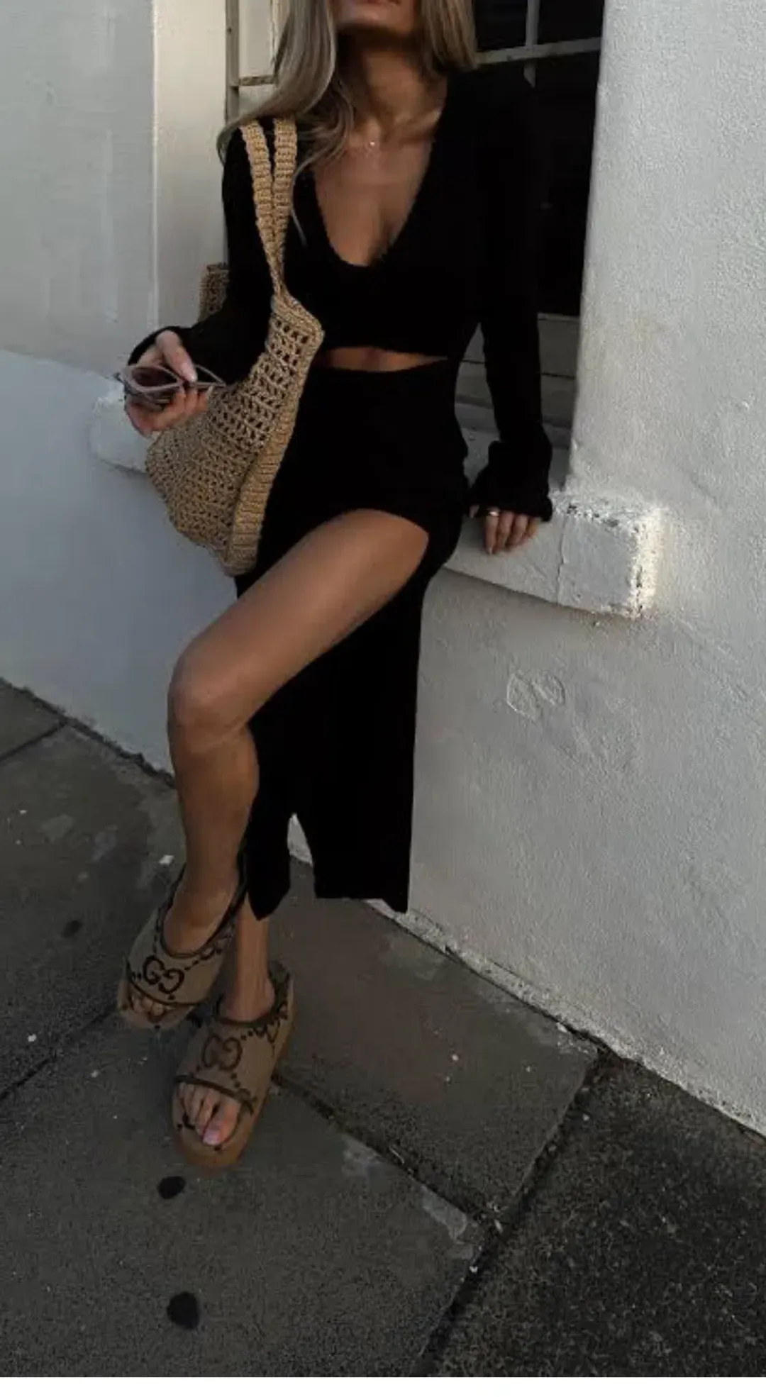 Kivari Marta Midi Dress Black Size AU 12 for rent on The Volte - main image