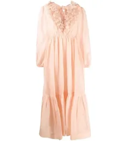 Zimmermann The Lovestruck Garland Midi Dress Pink Size 2 AU 12 for rent on The Volte - image 6