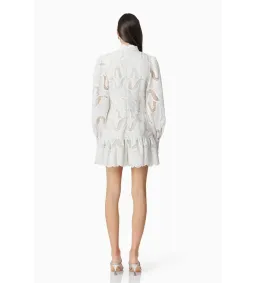 Elliatt Eliza Long Sleeve Mini Dress White Size AU 8 for rent on The Volte - image 4