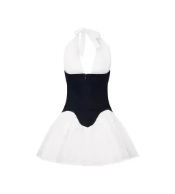 MESHKI Merlyn Denim Cotton Mini Dress Indigo Blue Size S AU 8 for rent on The Volte - image 7