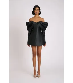 Eliya The Label Nadal Mini Dress Black Size M / AU 10 for rent on The Volte - image 2