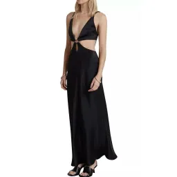 Bec and Bridge Felix V Maxi Dress in Black Size 8 for rent on The Volte - image 1