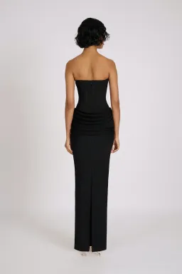 Eliya The Label Hilda Gown Maxi Black Size AU 10 for rent on The Volte - image 2