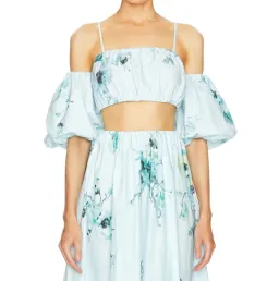 Zimmermann Lightburst Blue Two Piece Set Size 6 for rent on The Volte - image 2
