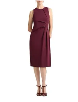David Lawrence The Saylor Sleeveless Ponte Dress in Rich Plum Size 4/XXS for rent on The Volte - image 1