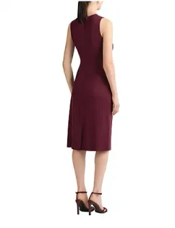 David Lawrence The Saylor Sleeveless Ponte Dress in Rich Plum Size 4/XXS for rent on The Volte - image 4