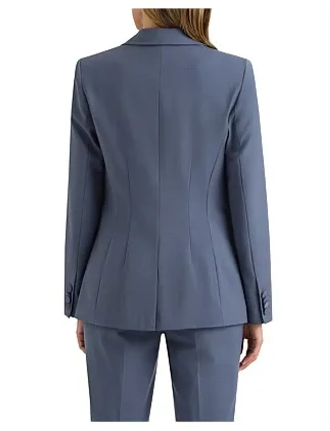 David Lawrence The Sebastian Wool Blend Blazer in Slate Grey Size 4/XXS for rent on The Volte - main image