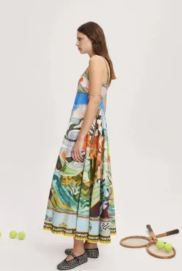 Alemais Lucky Pace Sundress Multi Print Size 12 for rent on The Volte - image 3