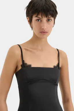 Sir the Label Poppy Column Midi Dress Black Size 12 for rent on The Volte - image 3