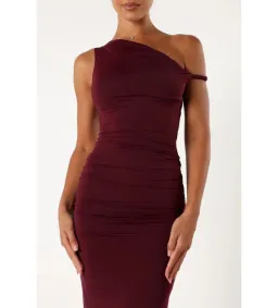 Runaway The Label Karmina Midi Dress Merlot Size AU 8 for rent on The Volte - image 6