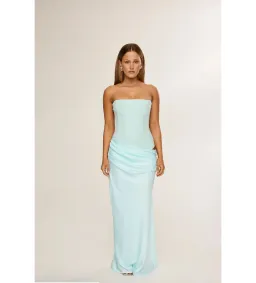 HNTR The Label Huxley Gown Aqua Size 8 for rent on The Volte - image 1