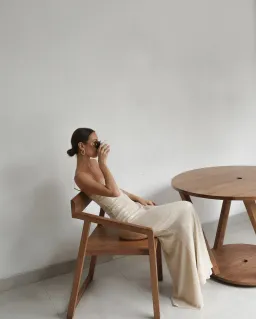 Benni Juliano Sequin Slip Maxi Dress Light Toffee Size 10 for rent on The Volte - image 4