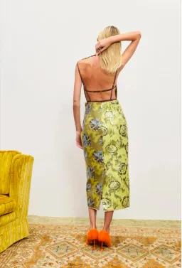 Alemais Adriana Jacquard Gown Midi Size AU 10 for rent on The Volte - image 3