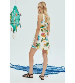 Alemais Samaki Mini Dress Print Size 12 for rent on The Volte - image 3