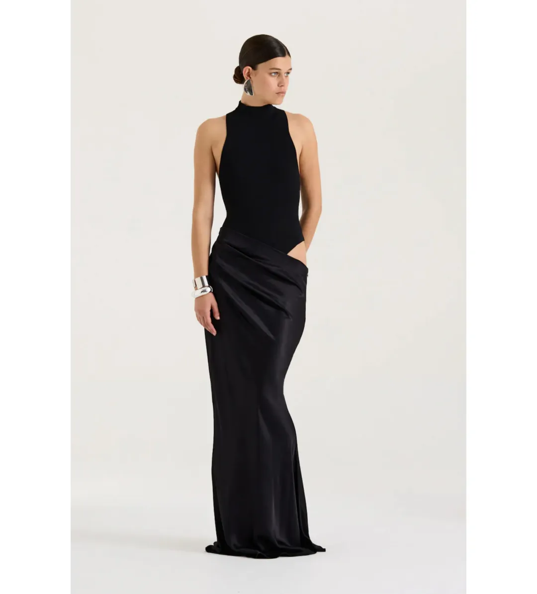 Henne Soraia Maxi Dress in Black Size AU 8 for rent on The Volte - main image