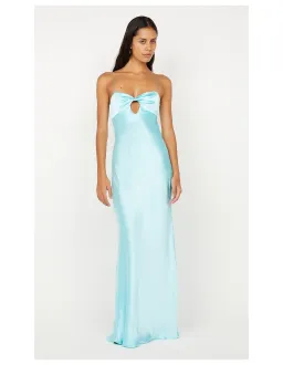 Bec and Bridge Cinder Twist Maxi Dress Turquoise Size 10 for rent on The Volte - image 3
