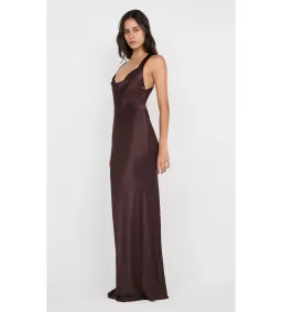 Bec & Bridge Gia Halter Maxi Dress Dark Chocolate Size 8 for rent on The Volte - image 2