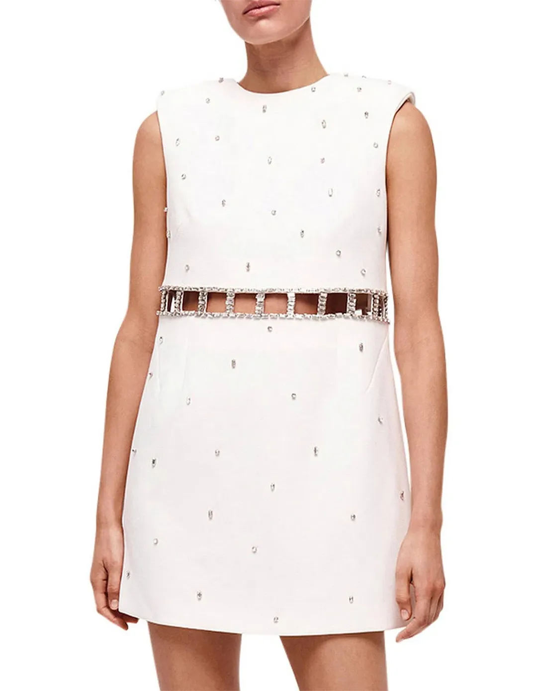 Rachel Gilbert Aliyah Mini Dress White Size 14 for rent on The Volte - main image