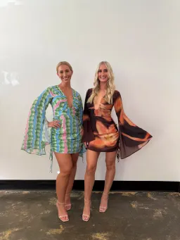 The Wolf Gang Zoya Mini Dress in Cocoa flower Size AU 12 for rent on The Volte - image 5