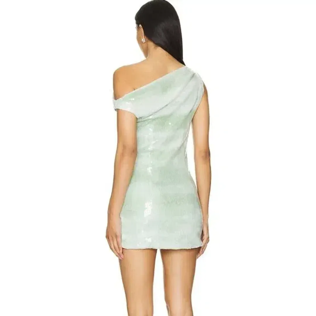 Bec & Bridge Brydie Asym Mini Dress Mint Ombré Size Small /AU 8 for rent on The Volte - main image