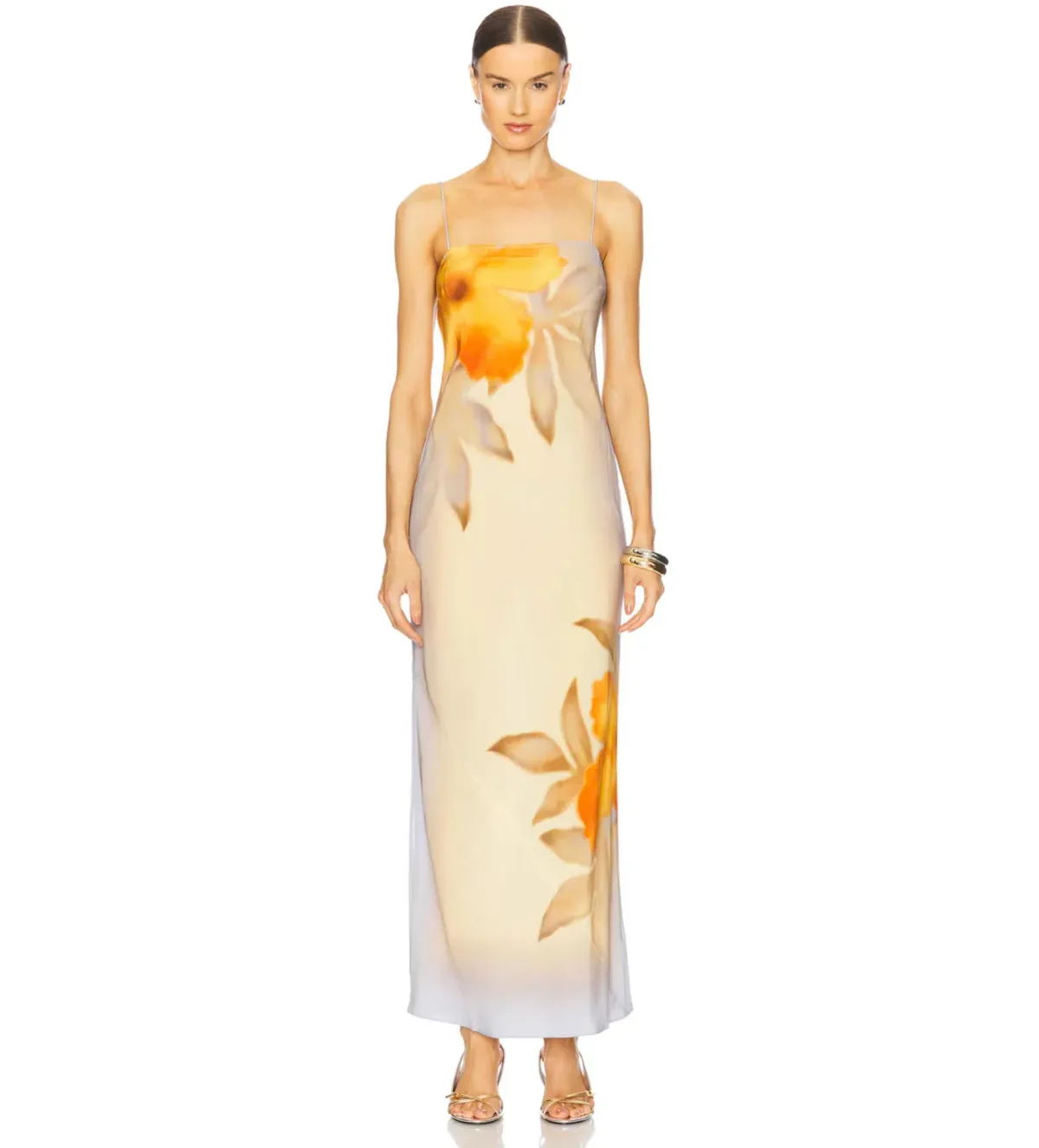 Sir The Label Serene Slip Maxi Dress in Sequoia Floral Size 0 / AU 6 for rent on The Volte - main image