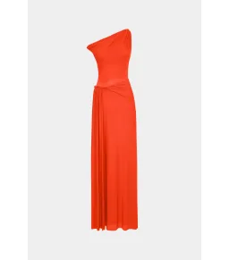 Misha Sisal Mesh Maxi Dress Chilli Red Size M / AU 10 for rent on The Volte - image 5