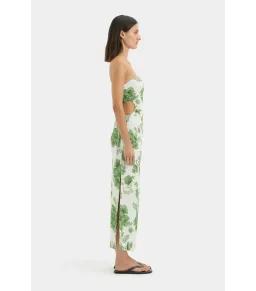 Sir the Label Gardella Strapless Midi Dress Frisa Print Size M / AU 10 for rent on The Volte - image 2