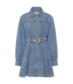 Aje Lane Denim Mini Dress Coastal Wash Size AU 8 for rent on The Volte - image 6