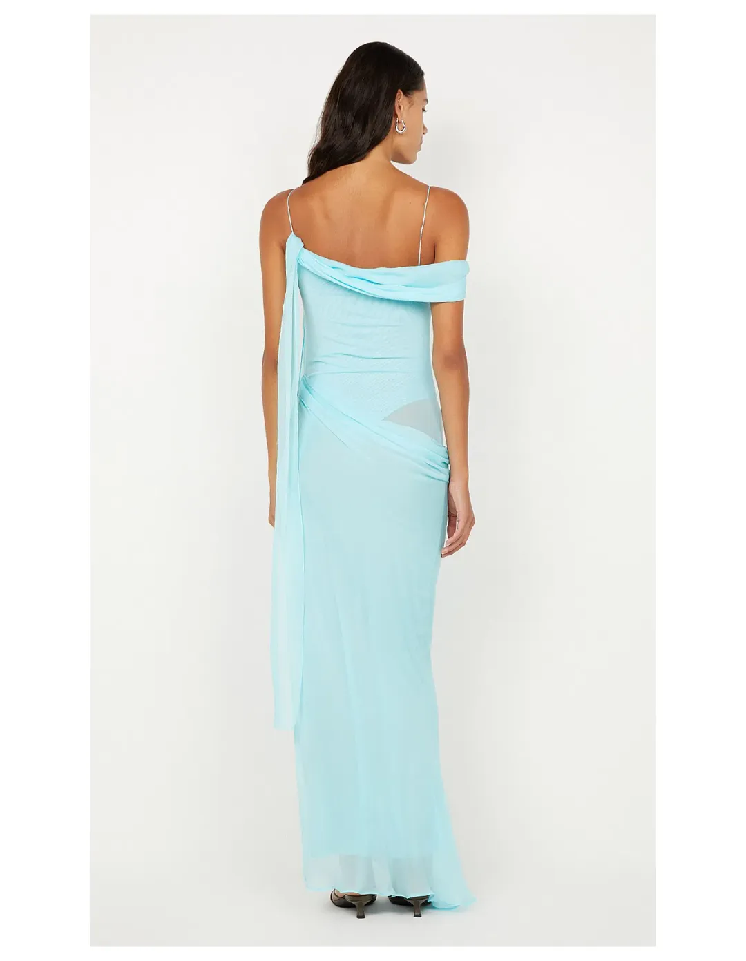Bec & Bridge Danka Asym Maxi Dress in Turquoise Size 8 for rent on The Volte - main image