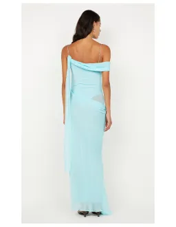 Bec & Bridge Danka Asym Maxi Dress in Turquoise Size 8 for rent on The Volte - image 3