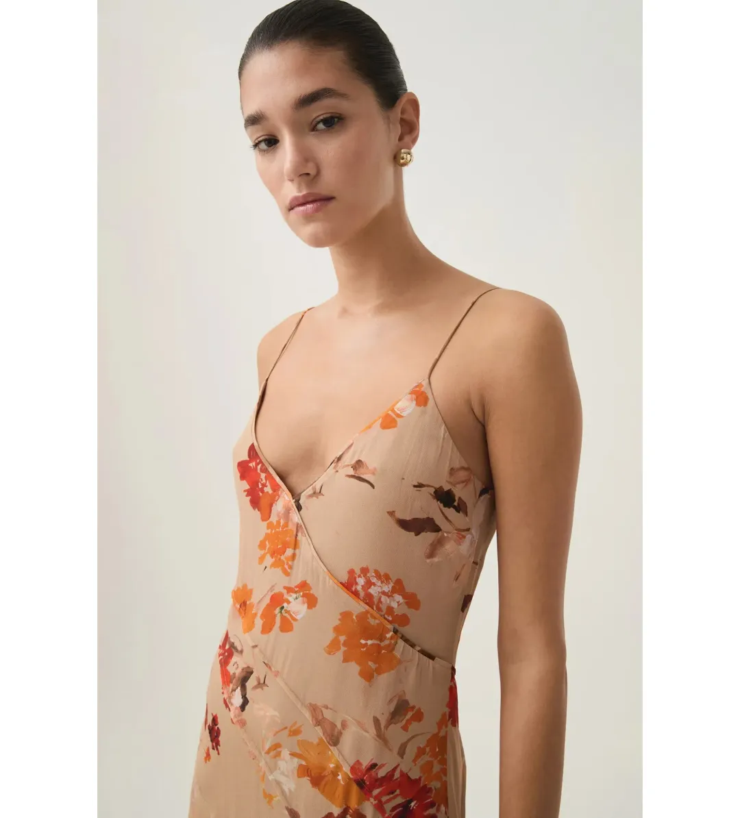 Aje Exurbia Seamed Midi Dress Meadow Blooms Size AU 10 for rent on The Volte - main image