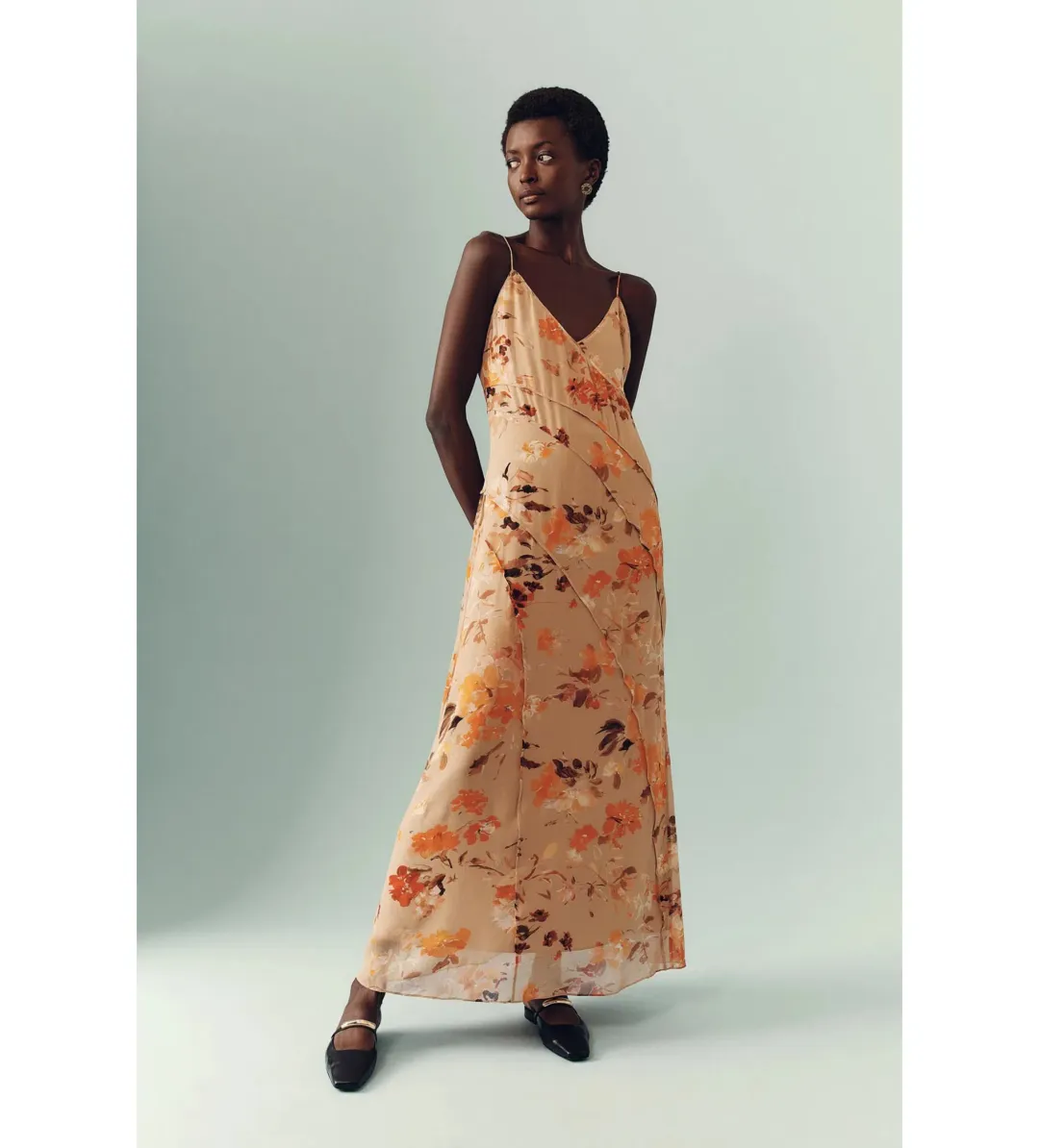 Aje Exurbia Seamed Midi Dress Meadow Blooms Size AU 10 for rent on The Volte - main image