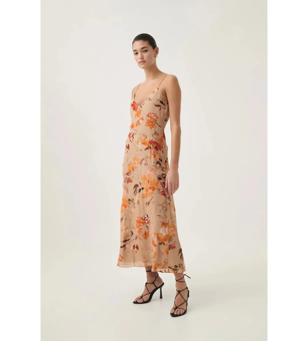 Aje Exurbia Seamed Midi Dress Meadow Blooms Size AU 10 for rent on The Volte - main image