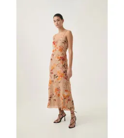 Aje Exurbia Seamed Midi Dress Meadow Blooms Size AU 10 for rent on The Volte - image 3