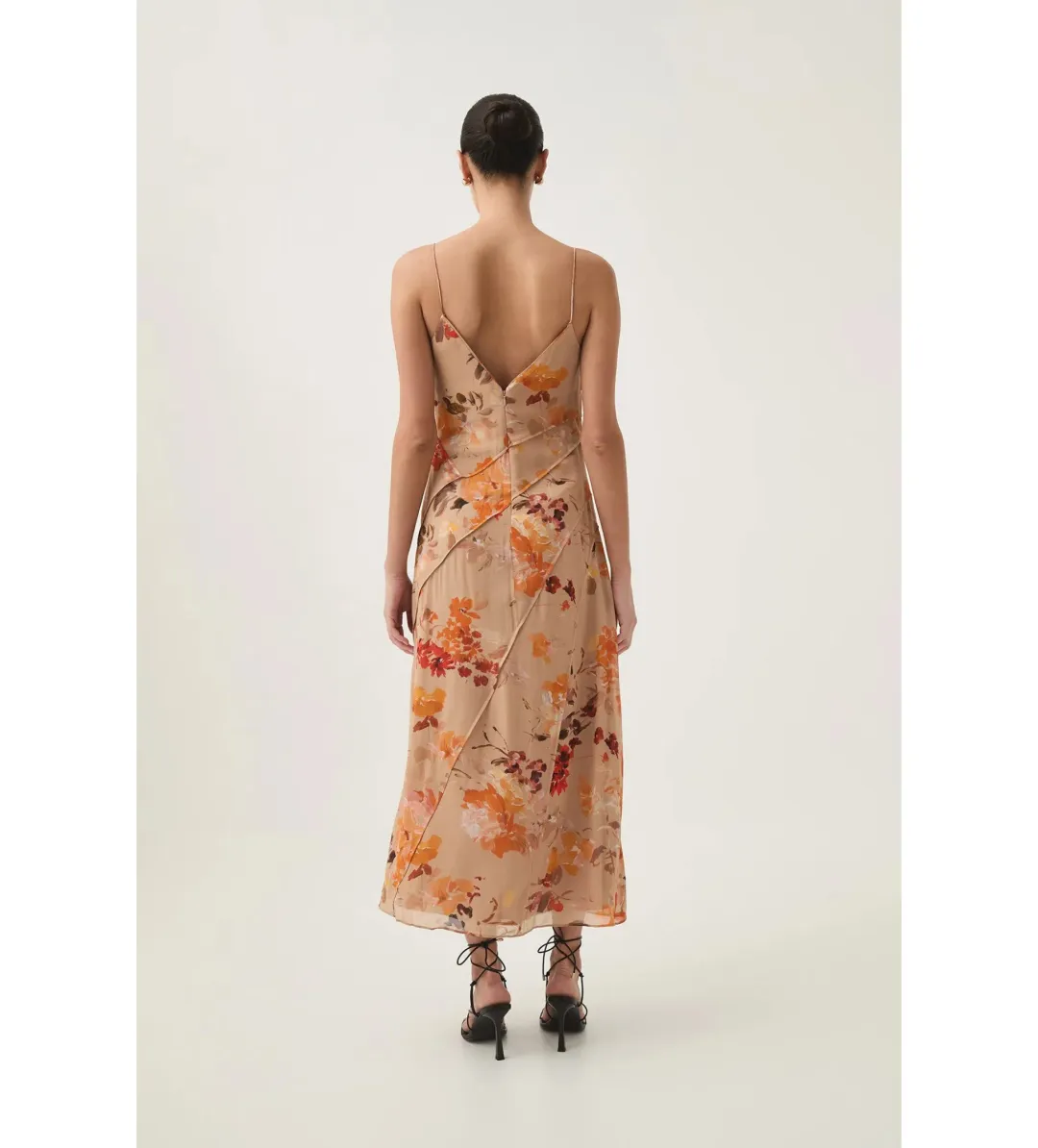 Aje Exurbia Seamed Midi Dress Meadow Blooms Size AU 10 for rent on The Volte - main image