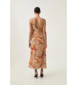 Aje Exurbia Seamed Midi Dress Meadow Blooms Size AU 10 for rent on The Volte - image 4
