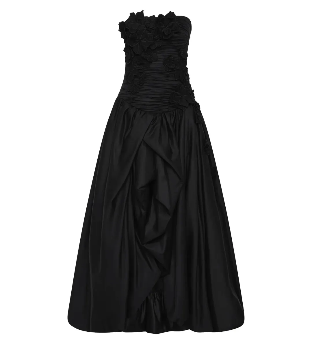 Aje Splendour Flower Gown Black Size AU 8 for rent on The Volte - main image