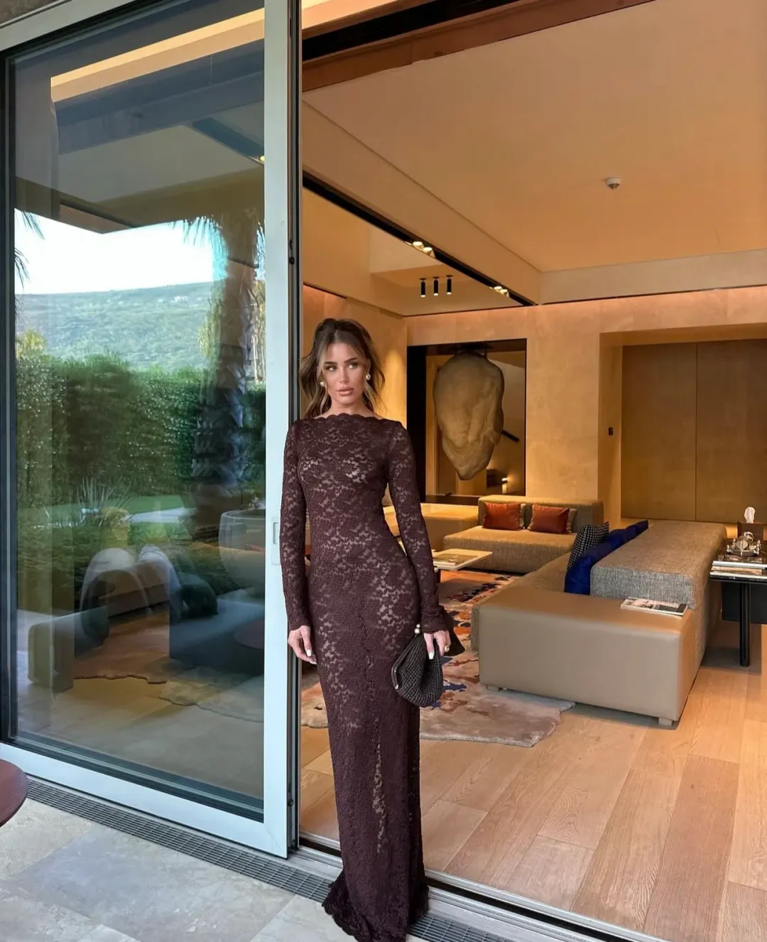 Arcina Ori Monet Gown Brown Size AU 8 for rent on The Volte - main image