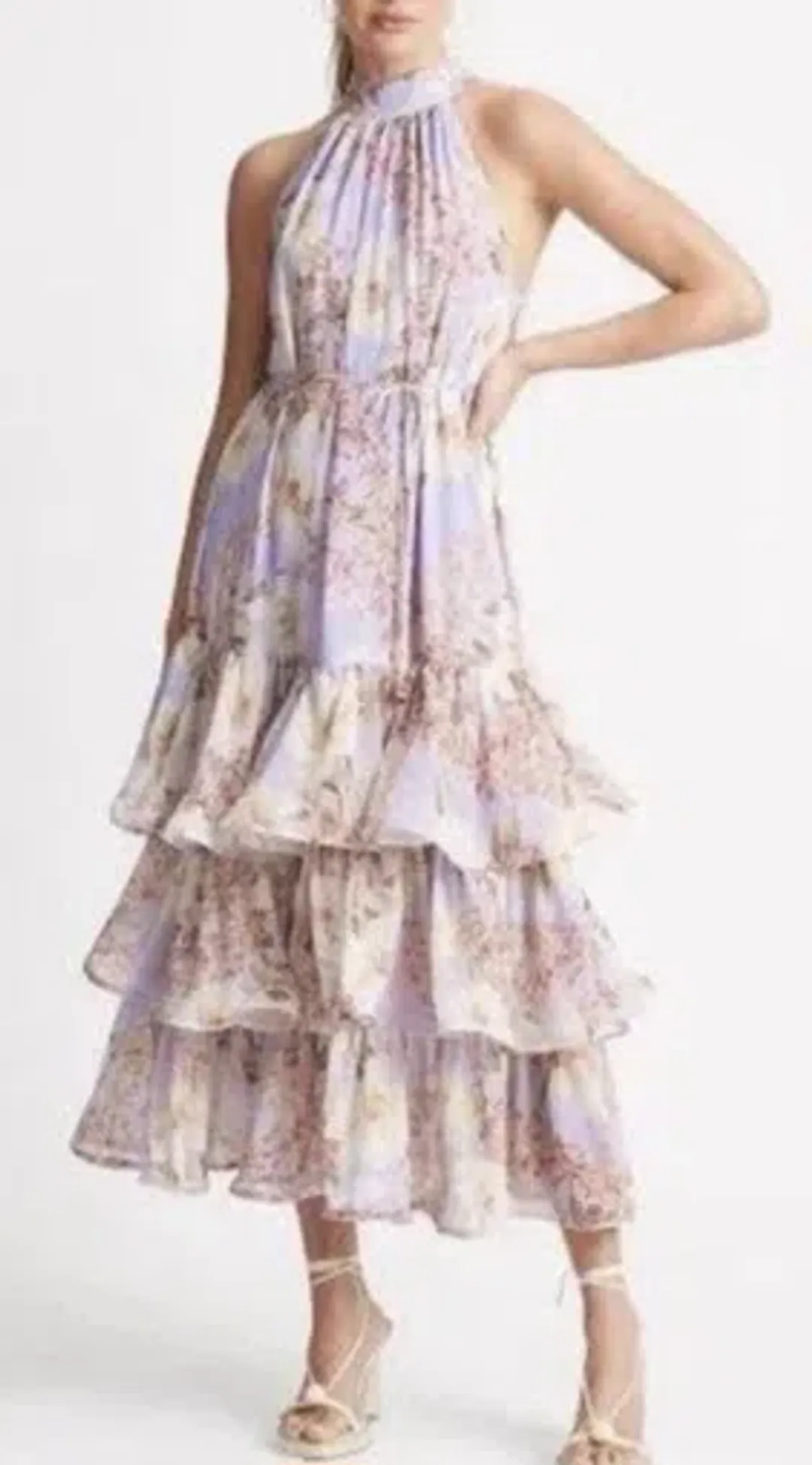 Sheike Eve Floral Dress Lilac Size 10 for rent on The Volte - main image