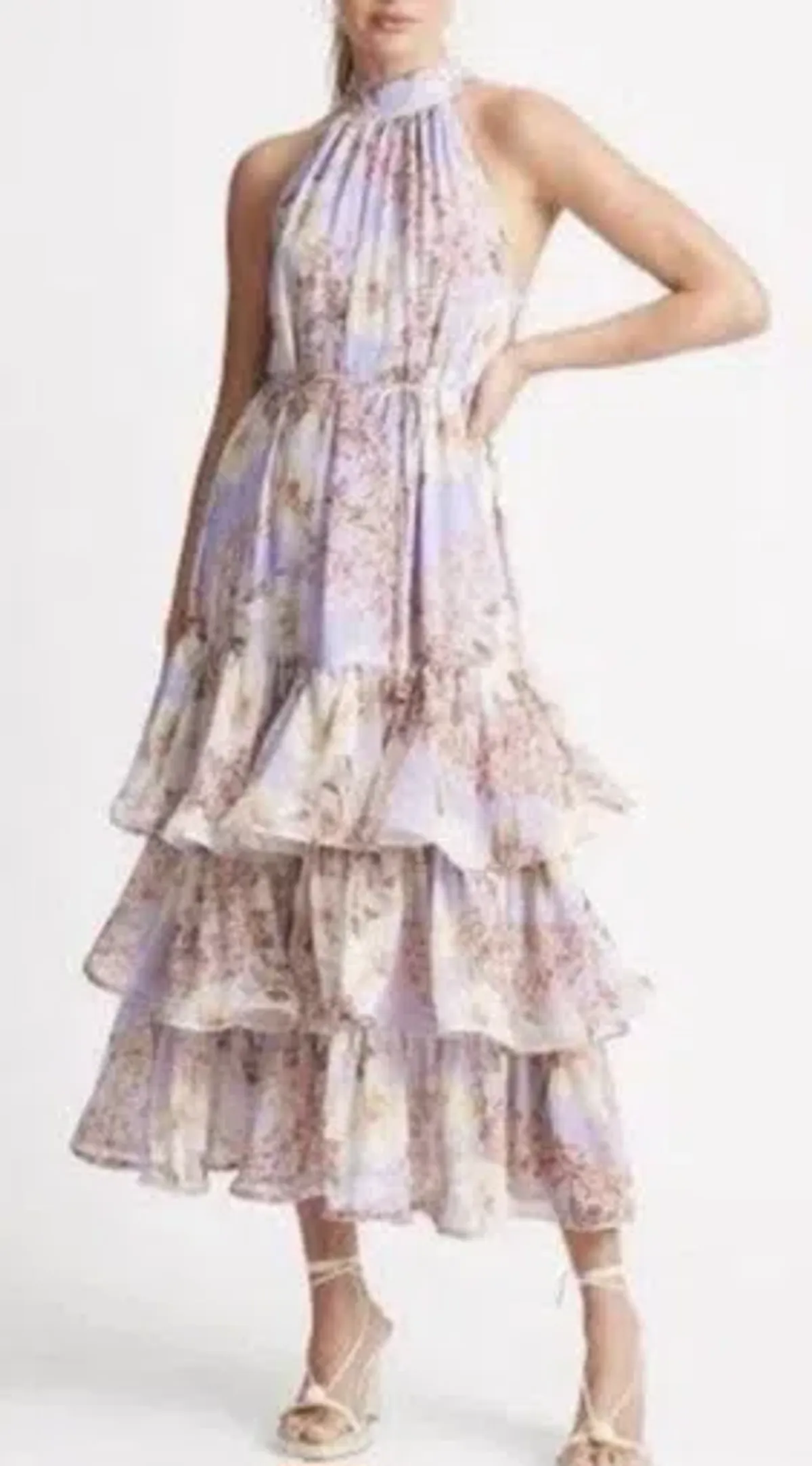 Sheike Eve Floral Dress Lilac Size 10 for rent on The Volte - main image