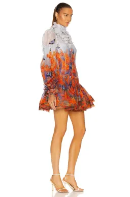 Zimmermann Botanica Wildflower Mini Dress Multi Size 2 /AU 12  for rent on The Volte - image 2