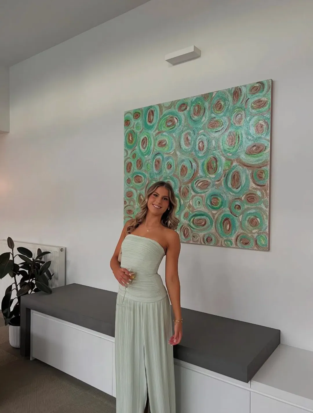 Manning Cartell Royal Debut  Dress Green Size 10  for rent on The Volte - main image