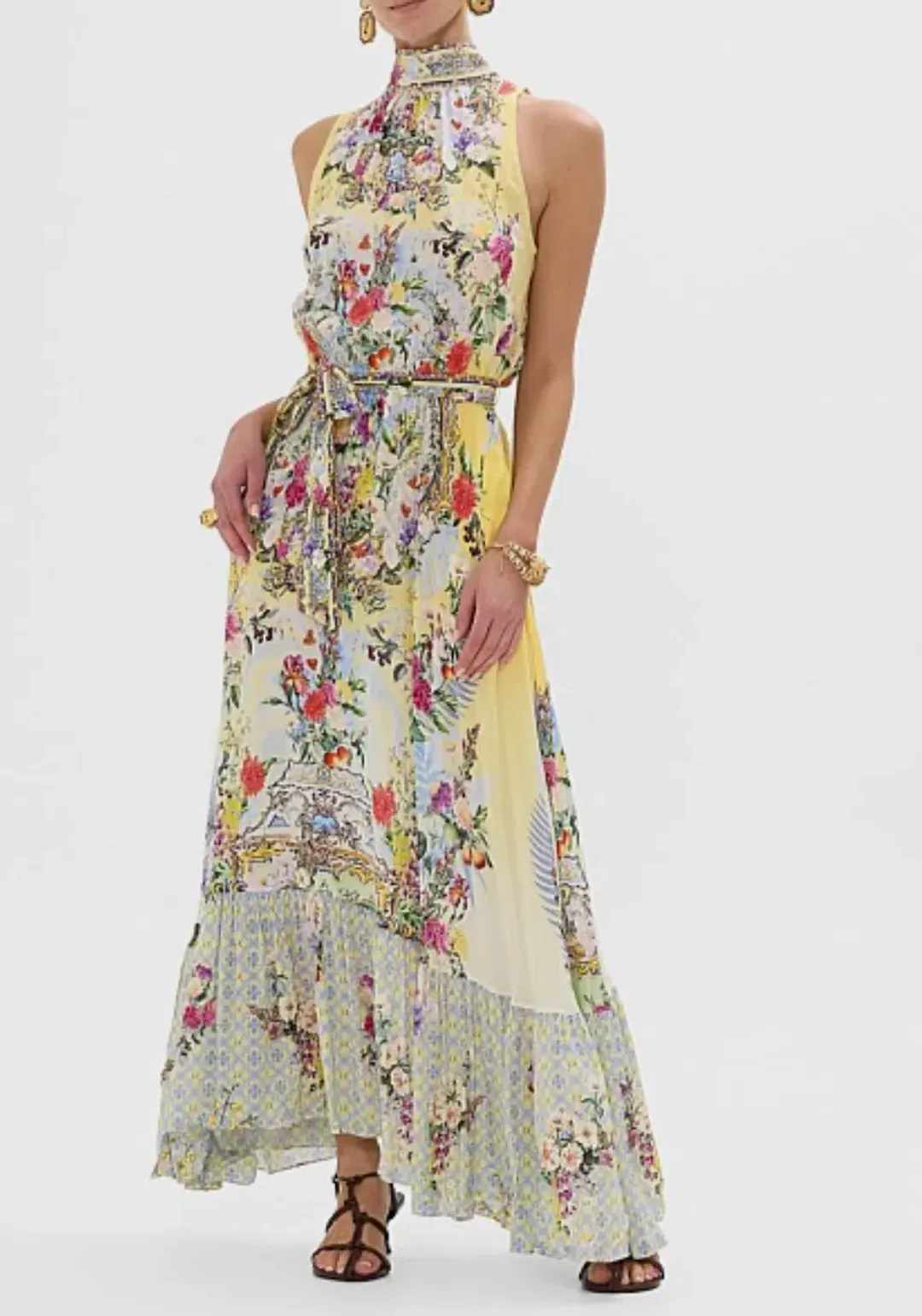 Camilla Necktie Dress With Elasticated Waist Size S/Au 10  for rent on The Volte - main image