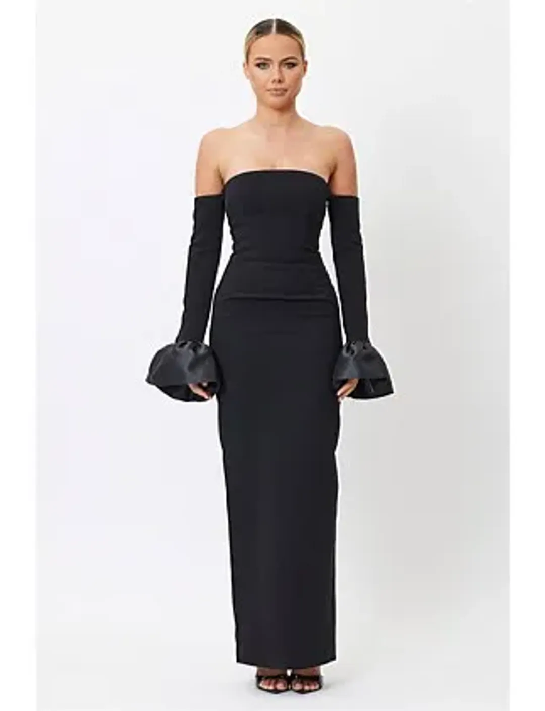 Bianca and Bridgett Adrianna Maxi Dress Black Size 12/XL for rent on The Volte - main image