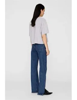 Anine Bing Johnny Cropped T-Shirt Grey Size 6/XS for rent on The Volte - image 3