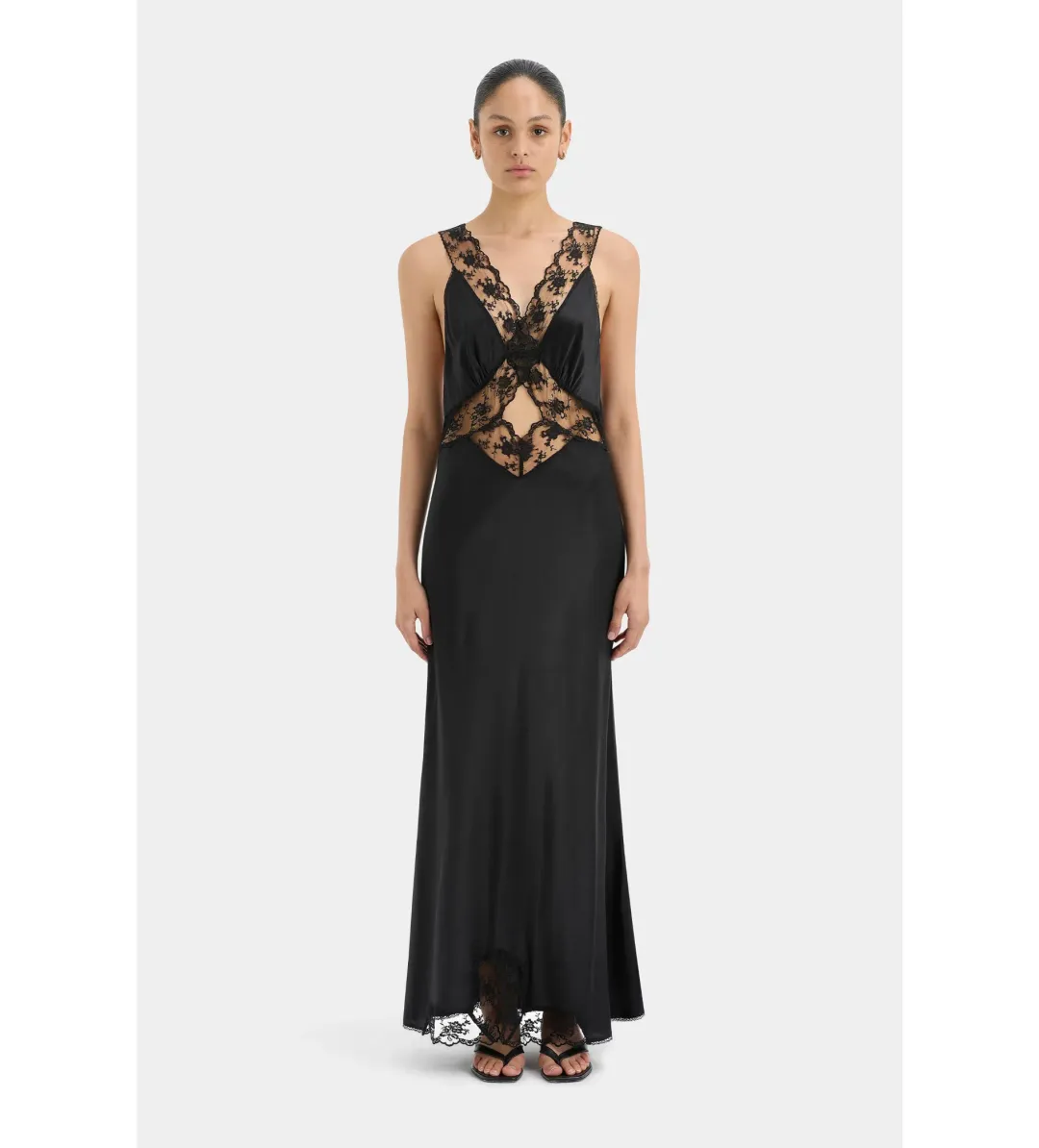 Sir the Label Aries Cut Out Gown Black Size 1 AU 8 for rent on The Volte - main image