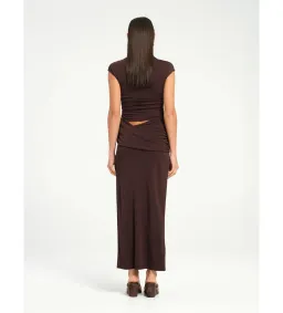 Benni  Royce Maxi Dress Brown Size 8 for rent on The Volte - image 3
