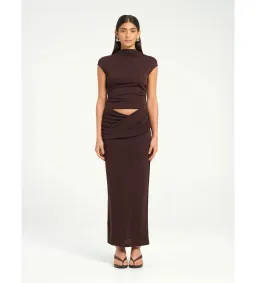 BENNI Royce Maxi Dress Chocolate Size AU 12 for rent on The Volte - image 1