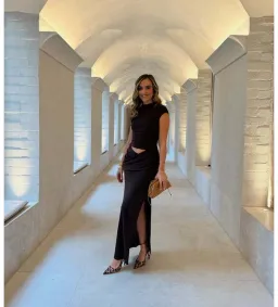 BENNI Royce Maxi Dress Chocolate Size AU 12 for rent on The Volte - image 2