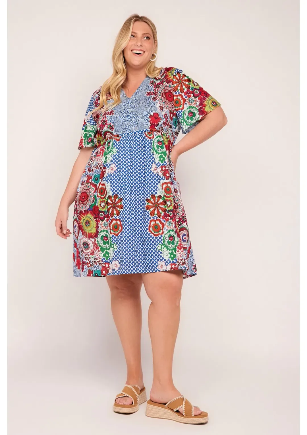 Adrift Iris Short Dress in Saleya Size L / AU 14 for rent on The Volte - main image
